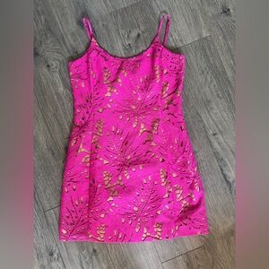 MICHAEL Michael Kors Fuchsia Lace Overlay